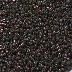 MIYUKIデリカビーズ  シリンダー  日本製シードビーズ  11/0  （db0131)不透明な暗いオリーブの光沢  1.3x1.6mm  穴：0.8mm  約2000個/10g&nbsp;X-SEED-J020-DB0131
