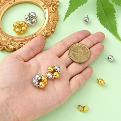20 セット 2 色 aolly マグネットクラスプ  ジュエリー作りのための  ラウンド  プラチナ·ゴールデン  13x8mm  穴：1.5mm  10セット/カラー&nbsp;PALLOY-CJ0002-44