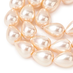 Electroplate Opaque Glass Imitation Pearl Beads Strands&nbsp;EGLA-H113-09B-02