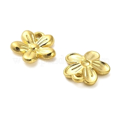 304ステンレスペンダント  ゴールドカラー  花  12x11.5x2.5mm  穴：1.2mm&nbsp;STAS-D195-01G-04