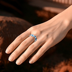 4Pcs 2 Colors Adjustable Brass Enamel Star Cuff Rings for Women&nbsp;RJEW-HY0001-08