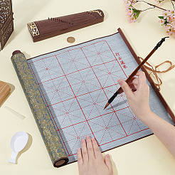 Rectangle Non-woven Fabric & Brocade Water Writing Cloth&nbsp;AJEW-OC0015-27B