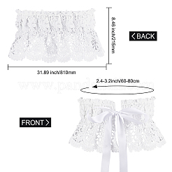 Polyester Bowknot Wide Elastic Corset Belts&nbsp;AJEW-WH0248-31A