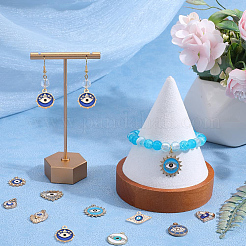 40Pcs 10 Styles Evil Eye Alloy Enamel Pendants&nbsp;FIND-SC0006-75