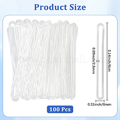 PVCバンド100個  透明  80x8x2.5mm&nbsp;FIND-CN0002-30A