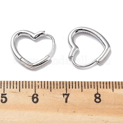 925 Sterling Silver Hoop Earrings&nbsp;EJEW-R001-01S