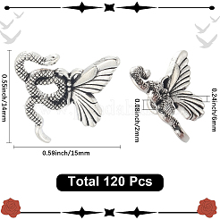 120Pcs Tibetan Style Alloy Beads&nbsp;FIND-SC0017-95AS