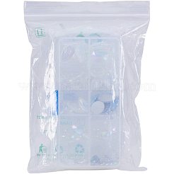 縫い付けラインストーン  台湾アクリルラインストーン  二つの穴  衣料品アクセサリー  フラットバック  ミックスカラー  12~25x8~15x3~5mm  穴：1mm  15個/コンパートメント  150個/箱&nbsp;ACRT-PH0001-01