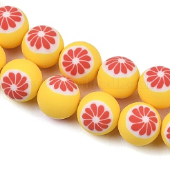 Handmade Polymer Clay Beads Strands&nbsp;PY-CBAEC33-02N