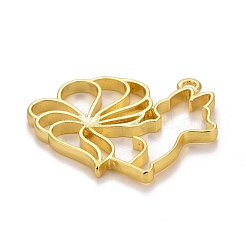 Alloy Open Back Bezel Pendants&nbsp;PALLOY-F280-01G