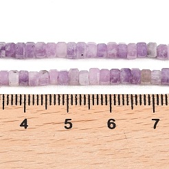 Natural Lepidolite/Purple Mica Stone Beads Strands&nbsp;G-G345-C18-2x4mm