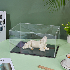 Acrylic Minifigures Display Case with Black Base&nbsp;ODIS-WH0031-13