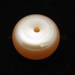 グレードaa天然養殖淡水パールビーズ  片穴  半円  ピンク  9~9.5x6.5~7.5mm  穴：1mm&nbsp;PEAR-D001-9-9.5-1AA-A