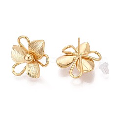 Brass Stud Earrings&nbsp;EJEW-T048-18G