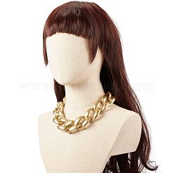 CCB Plastic Curb Chain Necklace&nbsp;NJEW-JN03773