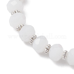 Halloween Skull Dyed Synthetic Turquoise & Glass Beaded Stretch Bracelets for Women Men&nbsp;BJEW-JB10499