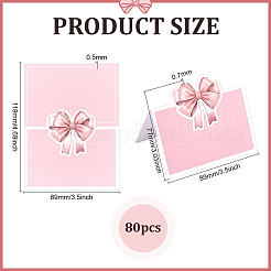 80Pcs Coated Paper Table Place Cards&nbsp;DIY-BC0016-36