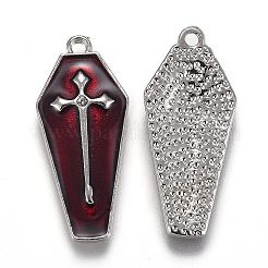 Halloween Theme Alloy Enamel Pendants&nbsp;ENAM-J649-14P-02