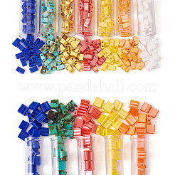 375Pcs 12 Style 2-Hole Opaque Glass Seed Beads&nbsp;SEED-TA0001-10