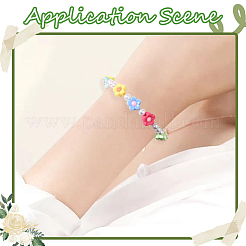 300 個 3 スタイル不透明なアクリル ビーズ  混合花  ミックスカラー  9.5~12x9.5~12.5x4.5~7mm  穴：1.8~2.8mm  約100個/スタイル&nbsp;MACR-SP0002-05