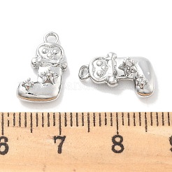 Brass Micro Pave Cubic Zirconia Charms&nbsp;KK-M102-01P