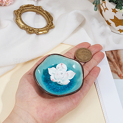 1Pc Lotus Porcelain Incense Burners Holder&nbsp;AJEW-DJ0002-27