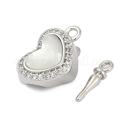 Brass Micro Pave Clear Cubic Zirconia Box Clasps&nbsp;KK-P291-45P
