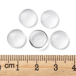 Transparent Glass Cabochons&nbsp;GGLA-R026-10mm