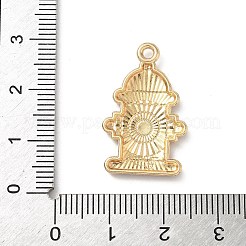 合金エナメルチャーム  ライトゴールド  カドミウムフリー＆ニッケルフリー＆鉛フリー  26x16x2.5mm  穴：1.8mm&nbsp;FIND-C074-01I