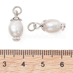 Natural Cultured Freshwater Pearl Pendants&nbsp;PALLOY-JF05555