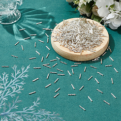 1000Pcs Glass Twisted Bugle Beads&nbsp;SEED-HY0001-12A