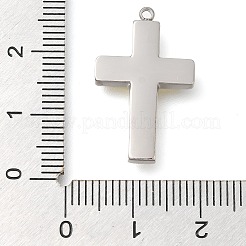 304ステンレススチールラインストーンチャーム  クロスチャーム  ステンレス鋼色  クリスタル  24.5x15x3mm  穴：1.2mm&nbsp;STAS-P369-14P-01-1