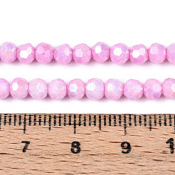 Anti-Tarnish Electroplate Glass Beads Strands&nbsp;EGLA-T021-4mm-15-01