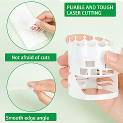 2 Sets 2 Styles PET Hollow Out Plastic Drawing Painting Stencils Templates&nbsp;AJEW-GF0006-91A