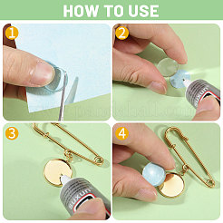 Steel Heavy Duty Safety Pins Brooch&nbsp;JEWB-CA00006