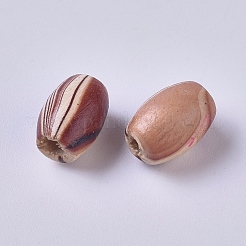 天然木のビーズ  ライス  バリーウッド  8x5.5mm  穴：2.5mm&nbsp;WOOD-WH0098-92B
