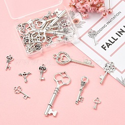 30Pcs 10 Styles Tibetan Style Alloy Pendants&nbsp;TIBEP-YW0002-07