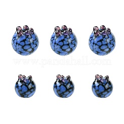 10Pcs 2 Styles Handmade Lampwork Bumpy Beads&nbsp;LAMP-CJ0002-55