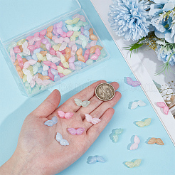 100Pcs Luminous Transparent Acrylic Beads&nbsp;LACR-PA0001-01