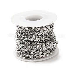 Tarnish Resistant 304 Stainless Steel Flower Link Chains&nbsp;STAS-B041-08P