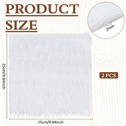 Faux Rabbit Fur Polyester Fabric&nbsp;DIY-WH0504-258D