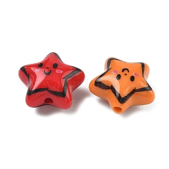 Printed Opaque Acrylic Beads&nbsp;MACR-L016-07