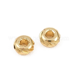 Corrugated Column Brass Beads&nbsp;KK-Z146-05G-02