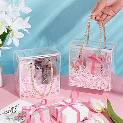 Transparent PET Plastic Gift Tote Boxes&nbsp;CON-WH0085-61B-03
