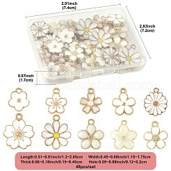 40Pcs 10 Styles Alloy Enamel Pendants&nbsp;ENAM-FS0004-04B