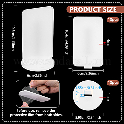 12Pcs Heat Transfer Blank Acrylic Display Stands for Photo&nbsp;AJEW-FG0005-90