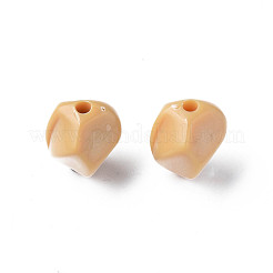 不透明なアクリルビーズ  ナゲット  バリーウッド  16.5x15x13.5mm  穴：2.5mm  約340個/500g&nbsp;MACR-S373-140-A13