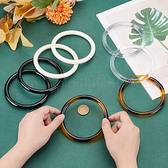 8Pcs 4 Colors PVC Braided Bag Handles&nbsp;DIY-PH0022-36
