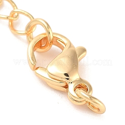Brass with Cubic Zirconia Chain Extender&nbsp;KK-B102-41G