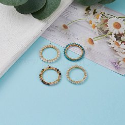 Natural Mixed Gemstone Pendants&nbsp;PALLOY-JF00590